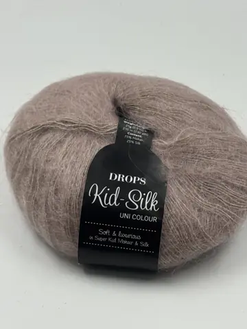 Фотография пряжи Drops Design, Kid Silk, Kid mohair, пудра