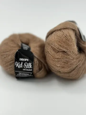 Фотография пряжи Drops Design, Kid Silk, Kid mohair, миндаль